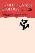 Cover: Evolutionary Biology - Springer