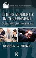 Cover: Ethics Moments in Government - Routledge