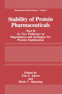 Enlarge image Cover: Stability of Protein Pharmaceuticals - Plenum Publishing Co.,N.Y.