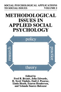 Enlarge image Cover: Methodological Issues in Applied Social Psychology - Springer