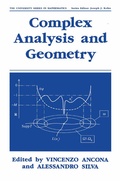 Cover: Complex Analysis and Geometry - Springer