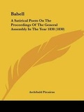 Cover: Babell - Kessinger Publishing Co