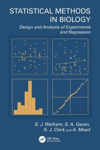 Enlarge image Cover: Statistical Methods in Biology - Chapman & Hall/CRC