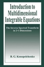 Cover: Introduction to Multidimensional Integrable Equations - Plenum Publishing Co.,N.Y.