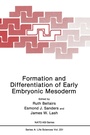 Cover: Formation and Differentiation of Early Embryonic Mesoderm - Kluwer Academic / Plenum Publishers