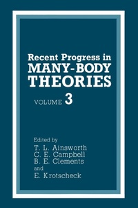Enlarge image Cover: Recent Progress in Many-Body Theories - Kluwer Academic / Plenum Publishers
