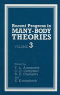 Cover: Recent Progress in Many-Body Theories - Springer