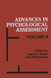 Enlarge image Cover: Advances in Psychological Assessment - Springer