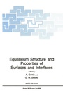 Cover: Equilibrium Structure and Properties of Surfaces and Interfaces - Kluwer Academic / Plenum Publishers