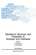 Cover: Equilibrium Structure and Properties of Surfaces and Interfaces - Kluwer Academic / Plenum Publishers