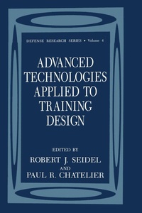 Enlarge image Cover: Advanced Technologies Applied to Training Design - Kluwer Academic / Plenum Publishers