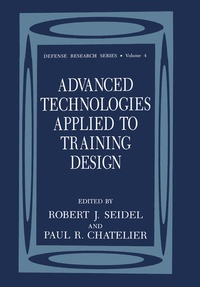 Enlarge image Cover: Advanced Technologies Applied to Training Design - Springer