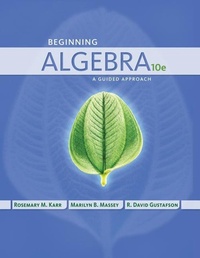 Abbildung von: Beginning Algebra - Brooks/Cole