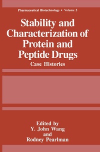 Enlarge image Cover: Stability and Characterization of Protein and Peptide Drugs - Plenum Publishing Co.,N.Y.