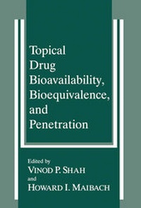 Enlarge image Cover: Topical Drug Bioavailability, Bioequivalence, and Penetration - Springer