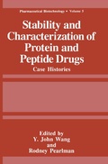 Cover: Stability and Characterization of Protein and Peptide Drugs - Springer