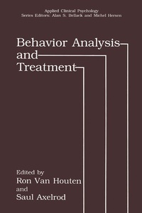 Enlarge image Cover: Behavior Analysis and Treatment - Springer
