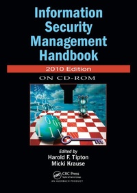 Abbildung von: Information Security Management Handbook, 2010 CD-ROM Edition - CRC Press