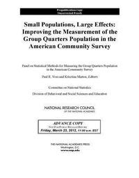 Enlarge image Cover: Small Populations, Large Effects - National Academies Press