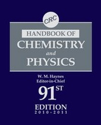 Enlarge image Cover: CRC Handbook of Chemistry and Physics, 91st Edition - CRC Press