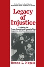 Cover: Legacy of Injustice - Plenum Publishing Co.,N.Y.
