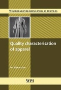 Cover: Quality Characterisation of Apparel - CRC Press