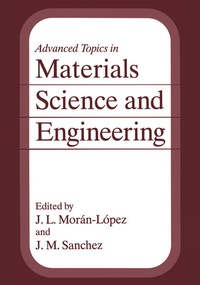 Enlarge image Cover: Advanced Topics in Materials Science and Engineering - Springer