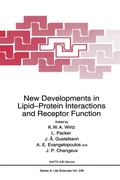 Cover: New Developments in Lipid-Protein Interactions and Receptor Function - Kluwer Academic / Plenum Publishers