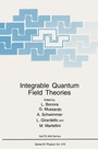 Cover: Integrable Quantum Field Theories - Kluwer Academic/Plenum Publishers