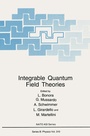 Cover: Integrable Quantum Field Theories - Springer
