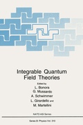 Cover: Integrable Quantum Field Theories - Springer