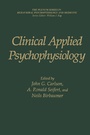 Cover: Clinical Applied Psychophysiology - Plenum Publishing Co.,N.Y.