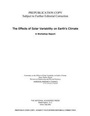 Cover: The Effects of Solar Variability on Earth's Climate - National Academies Press