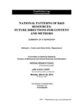 Cover: National Patterns of R&D Resources - National Academies Press