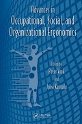 Cover: Advances in Occupational, Social, and Organizational Ergonomics - CRC Press