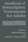 Cover: Handbook of Prescriptive Treatments for Adults - Springer
