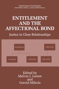 Cover: Entitlement and the Affectional Bond - Springer