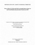 Cover: Views of the U.S. NAS and NAE on Agenda Items at the World Radiocommunication Conference 2015 - National Academies Press