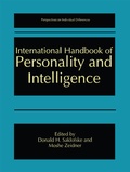 Cover: International Handbook of Personality and Intelligence - Kluwer Academic/Plenum Publishers