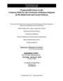 Cover: Proposed Revisions to the Common Rule for the Protection of Human Subjects in the Behavioral and Social Sciences - National Academies Press