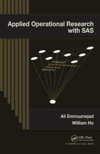 Enlarge image Cover: Applied Operational Research with SAS - Chapman & Hall/CRC
