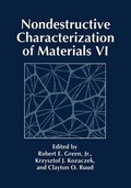 Cover: Nondestructive Characterization of Materials VI - Kluwer Academic / Plenum Publishers