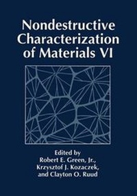 Enlarge image Cover: Nondestructive Characterization of Materials VI - Kluwer Academic / Plenum Publishers