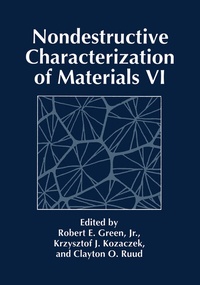 Enlarge image Cover: Nondestructive Characterization of Materials VI - Springer