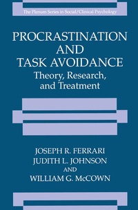 Enlarge image Cover: Procrastination and Task Avoidance - Springer