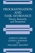 Cover: Procrastination and Task Avoidance - Springer