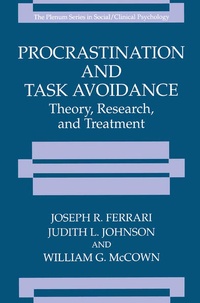 Enlarge image Cover: Procrastination and Task Avoidance - Springer