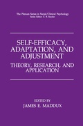 Cover: Self-Efficacy, Adaptation, and Adjustment - Springer