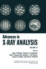 Cover: Advances in X-Ray Analysis - Kluwer Academic / Plenum Publishers