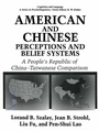 Cover: American and Chinese Perceptions and Belief Systems - Plenum Publishing Co.,N.Y.